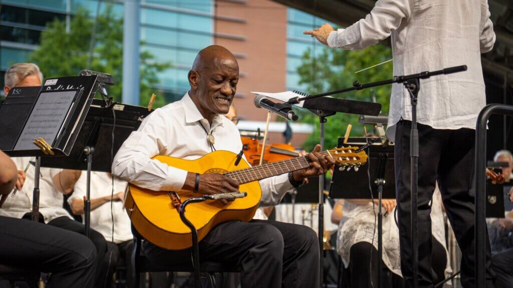 W. James Taylor performs with the KSO on Independence Day.